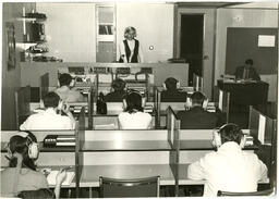Students in A/V lab