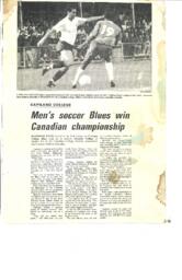 Men's Soccer Blues win Canadian championship