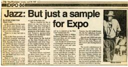 Jazz: But just a sample for Expo