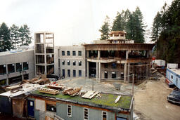 Construction site of library building