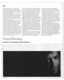 Paul Plimley: Freedom At His Fingertips