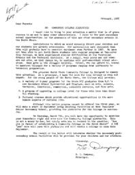 A letter to parents re: Community College Plebiscite