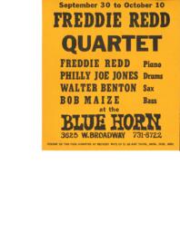 Freddie Redd Quartet at the Blue Horn