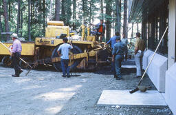 Blacktopping side entrance