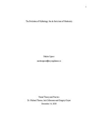 The Evolution of Mythology: the de facto lens of Modernity