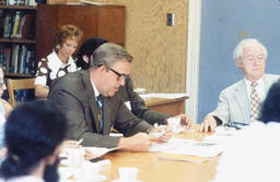 Alf Glenesk at a meeting