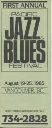 Pacific Jazz & Blues Festival: First Annual