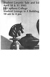 Student Ceramic Sale and Exhibit