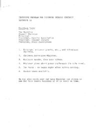 Tentative program for Lynnmour Opening Ceremony