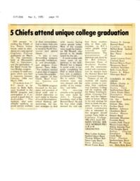 5 chiefs attend unique college graduation