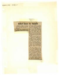 Idiot box to teach
