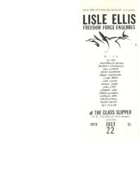 New Orchestra Workshop presents: Lisle Ellis Freedom Force Ensemble