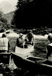 People on the river