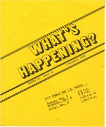 What's Happening?: Volume II, Issue 31