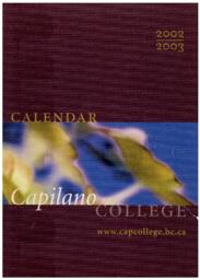 Calendar 2002-2003