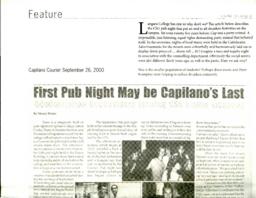 First Pub Night may be Capilano's Last: Adminsitration Reconsiders issuing CSU Liquor Licences