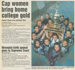 Cap Women bring home college gold: Soccer team wins national title