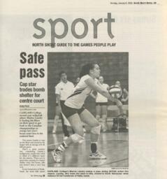 Safe pass: Cap star trades bomb shelter for centre court