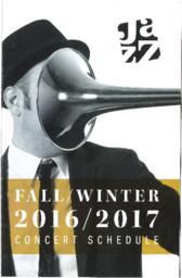 Fall/Winter 2016/2017 Concert Schedule