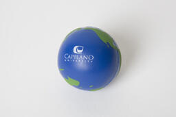 Capilano University branded stress ball