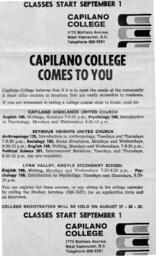 Capilano College comes to you: Classes start September 1