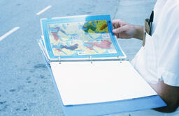 Maps on overhead transparency