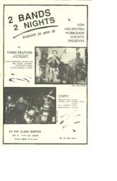 New Orchestra Workshop Society Presents: 2 Bands 2 Nights
