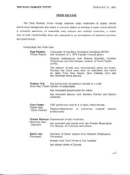 The Paul Plimley Octet Press Release