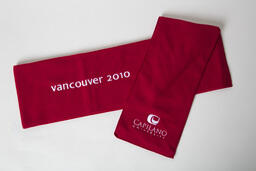 Scarf commemorating 2010 Olympics