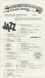 The Classical Joint: September/October Schedule