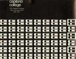 Capilano folder with Program Info