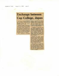 Exchange between Cap College, Japan