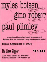 Splatter Trio at the Glass Slipper