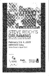 Steve Reich's Drumming: with the Music on Main All-Star Band
