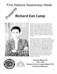 First Nations Awareness Week Presents: Richard Van Camp