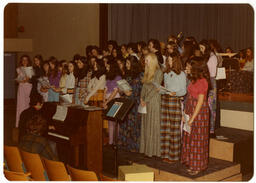A choir singing