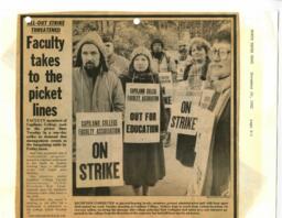 Faculty takes to the picket line