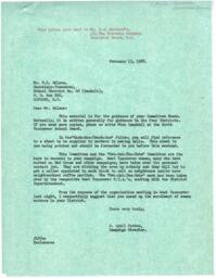 Letters from J. Lyall Parkes to P.C. Wilson & Bob Priest