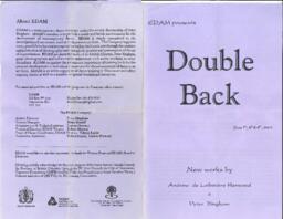 Double Back: new works by Andrew de Lotbinière Harwood and Peter Bingham