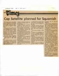 Cap Satellite planned for Squamish