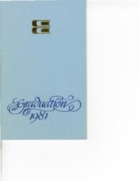 Graduation 1981 program