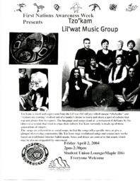 First Nations Awareness Week Presents: Tzo'kam Lil'wat Music Group