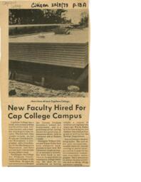 New faculty hired for Cap College Campus