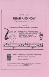 Hear and Now: The Vancouver Composers' Showcase