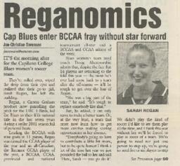Reganomics: Cap Blues enter BCCAA fray without star forward