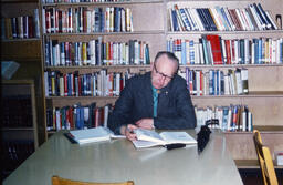 Reading in the Media Centre (Library)