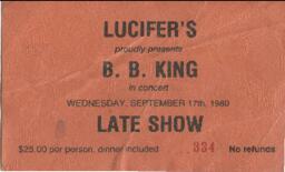 Lucifer's - B.B. King Late Show