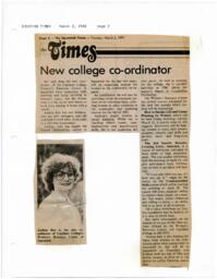 New College coordinator