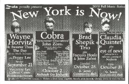 New York is Now!: 2003 Fall Music Series