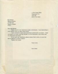 Letter to Kim Rattan